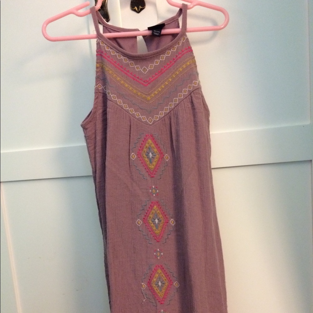 Boho Embroidered Maxi Dress Size 4/5